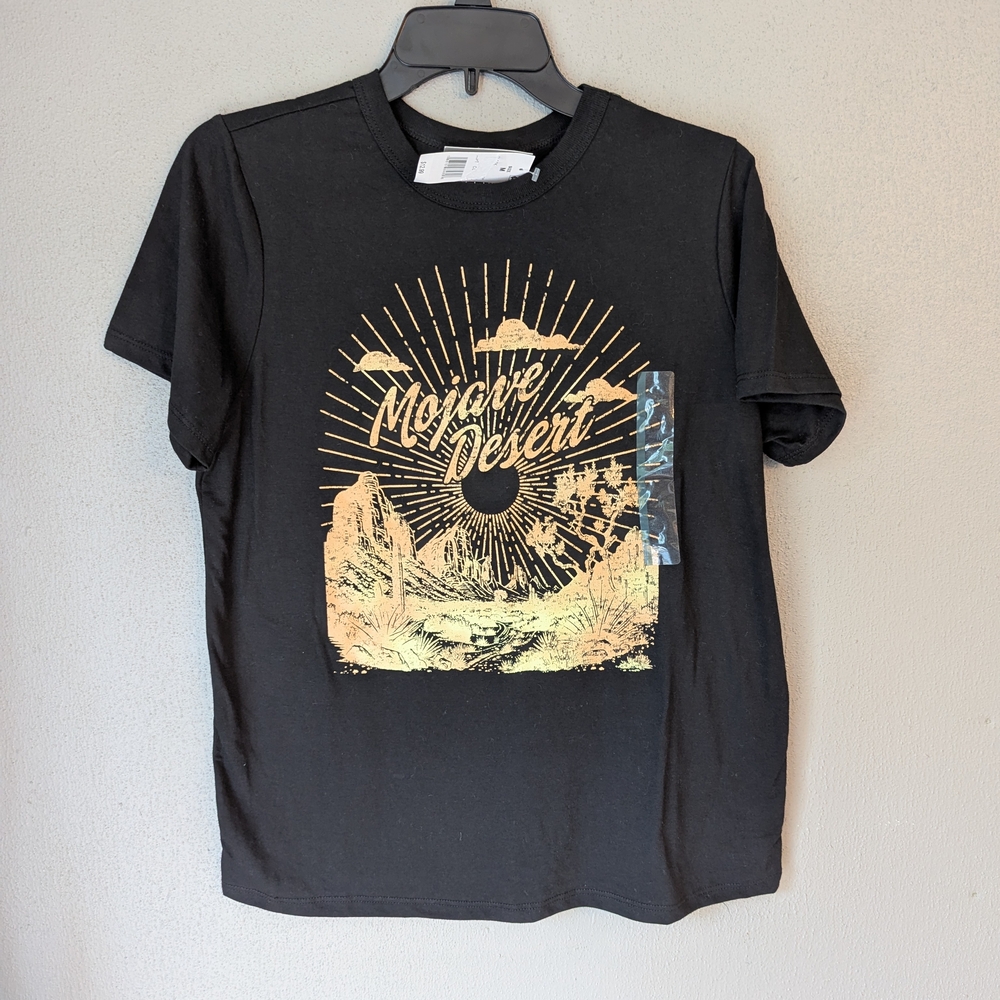 Black Mojave Desert Graphic T-Shirt